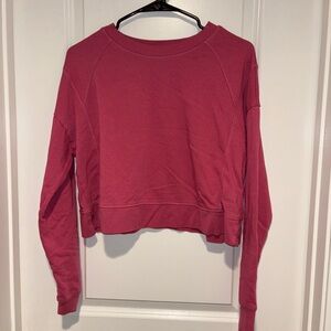 Sweaty Betty Raspberry Cropped Sweatshirt